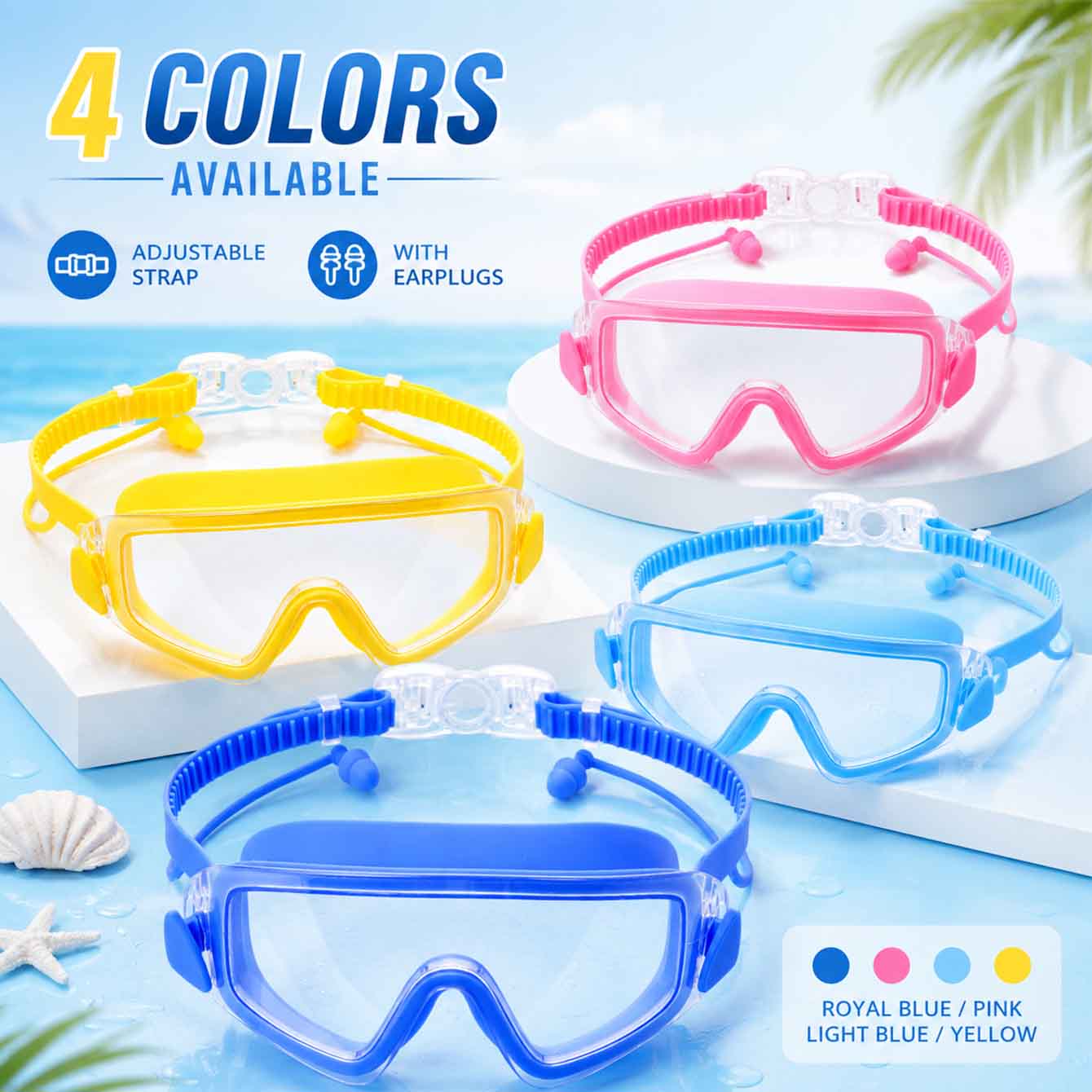 1 szt. Okulary do pływania, ma – Anti Pollution Mask recenzja i cena