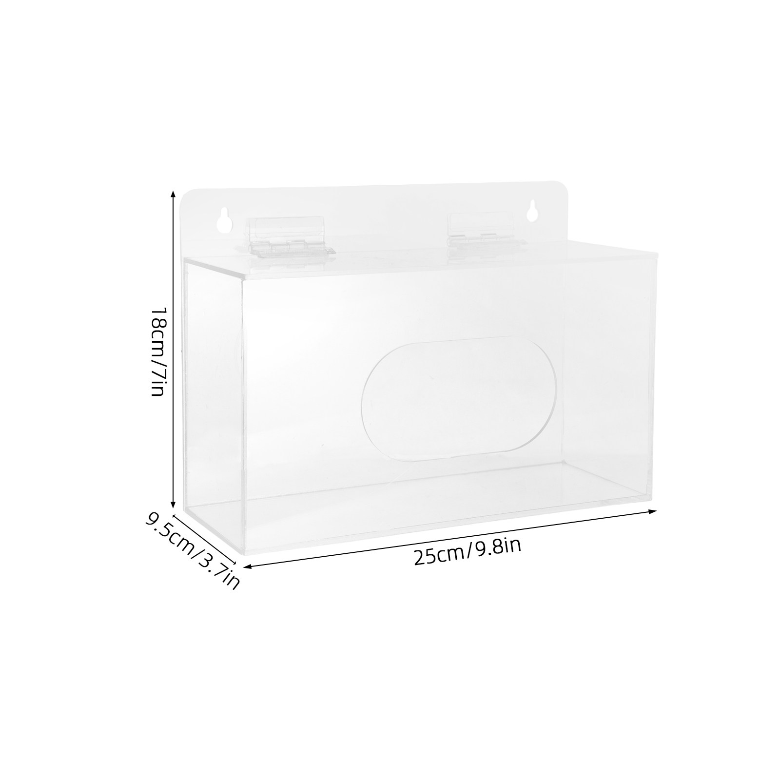 Przezroczysty akrylowy organiz – Face Mask Storage Box recenzja i cena